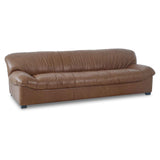Halston Tan Leather Sofa
