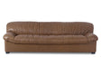 Halston Tan Leather Sofa