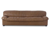 Halston Tan Leather Sofa