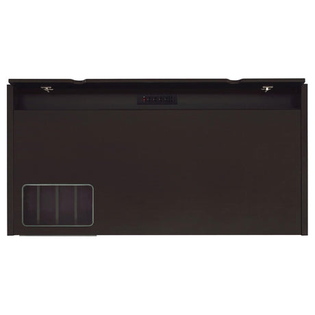 Halston Cappuccino 3-Drawer Connect-it Office Desk by Coaster at Eve Furniture