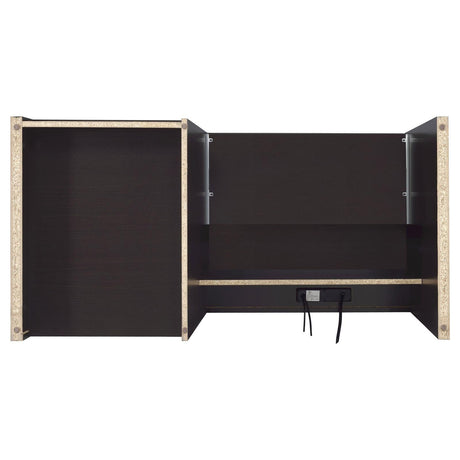 Halston Cappuccino Rectangular Connect-it Office Desk by Coaster at Eve Furniture