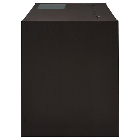 Halston Cappuccino Rectangular Connect-it Office Desk by Coaster at Eve Furniture