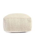 Halter White Ivory Pouf by Classic Home at Eve Furniture