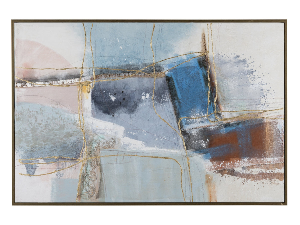 Halu Blue/Orange Canvas by Crestview at Eve Furniture