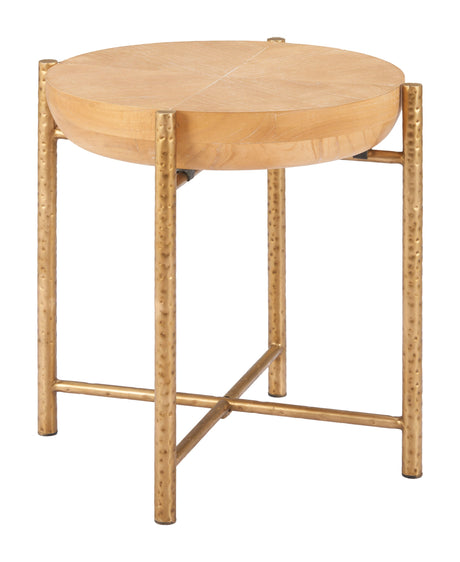 Halva Natural Side Table by Zuomod at Eve Furniture