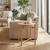 Halva Natural Side Table by Zuomod at Eve Furniture