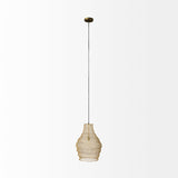 Halycon Gold Mesh and Iron Pendant Light by Mercana at Eve Furniture