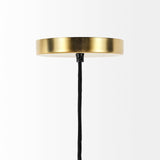 Halycon Gold Mesh and Iron Pendant Light by Mercana at Eve Furniture