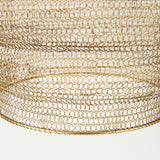 Halycon Gold Mesh and Iron Pendant Light by Mercana at Eve Furniture