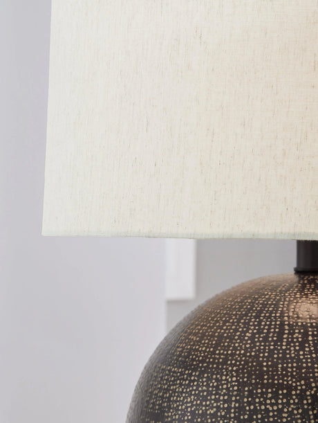 Hambell Black/Gold Finish Table Lamp by Ashley at Eve Furniture