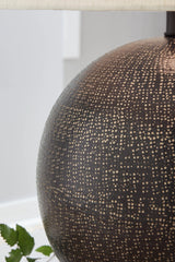 Hambell Black/Gold Finish Table Lamp by Ashley at Eve Furniture