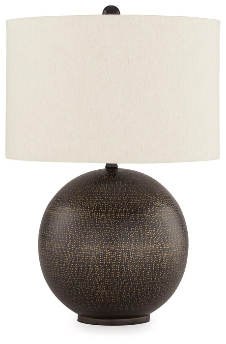 Hambell Black/Gold Finish Table Lamp by Ashley at Eve Furniture