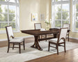 Hamil Brown & Beige Extendable Dining Room Set by Crown Mark at Eve Furniture