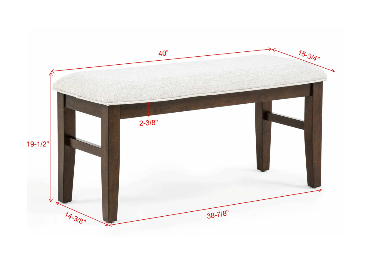 Hamil Brown Dining Bench by Crown Mark at Eve Furniture