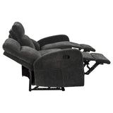 Hamilton 2-piece Chenille Manual Reclining Sofa Set Charcoal Grey by Coaster at Eve Furniture