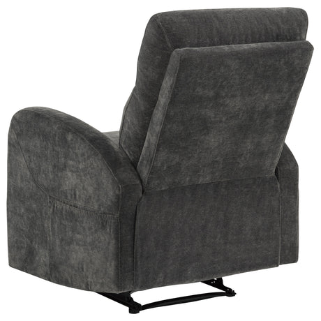 Hamilton 3-piece Chenille Manual Reclining Sofa Set Charcoal Grey by Coaster at Eve Furniture