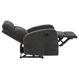 Hamilton 3-piece Chenille Manual Reclining Sofa Set Charcoal Grey by Coaster at Eve Furniture