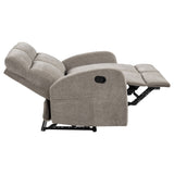 Hamilton 3-piece Chenille Manual Reclining Sofa Set Sand by Coaster at Eve Furniture