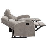 Hamilton 3-piece Chenille Manual Reclining Sofa Set Sand by Coaster at Eve Furniture