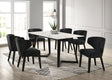 Hamilton Black 7-Piece Dining Room Set by Happy Homes at Eve Furniture