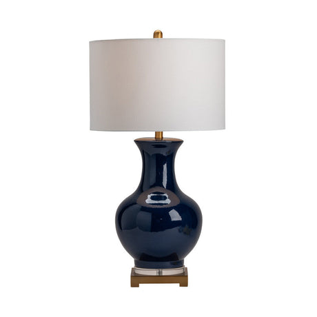 Hamilton Blue Urn Table Lamp by Crestview at Eve Furniture