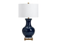 Hamilton Blue Urn Table Lamp by Crestview at Eve Furniture
