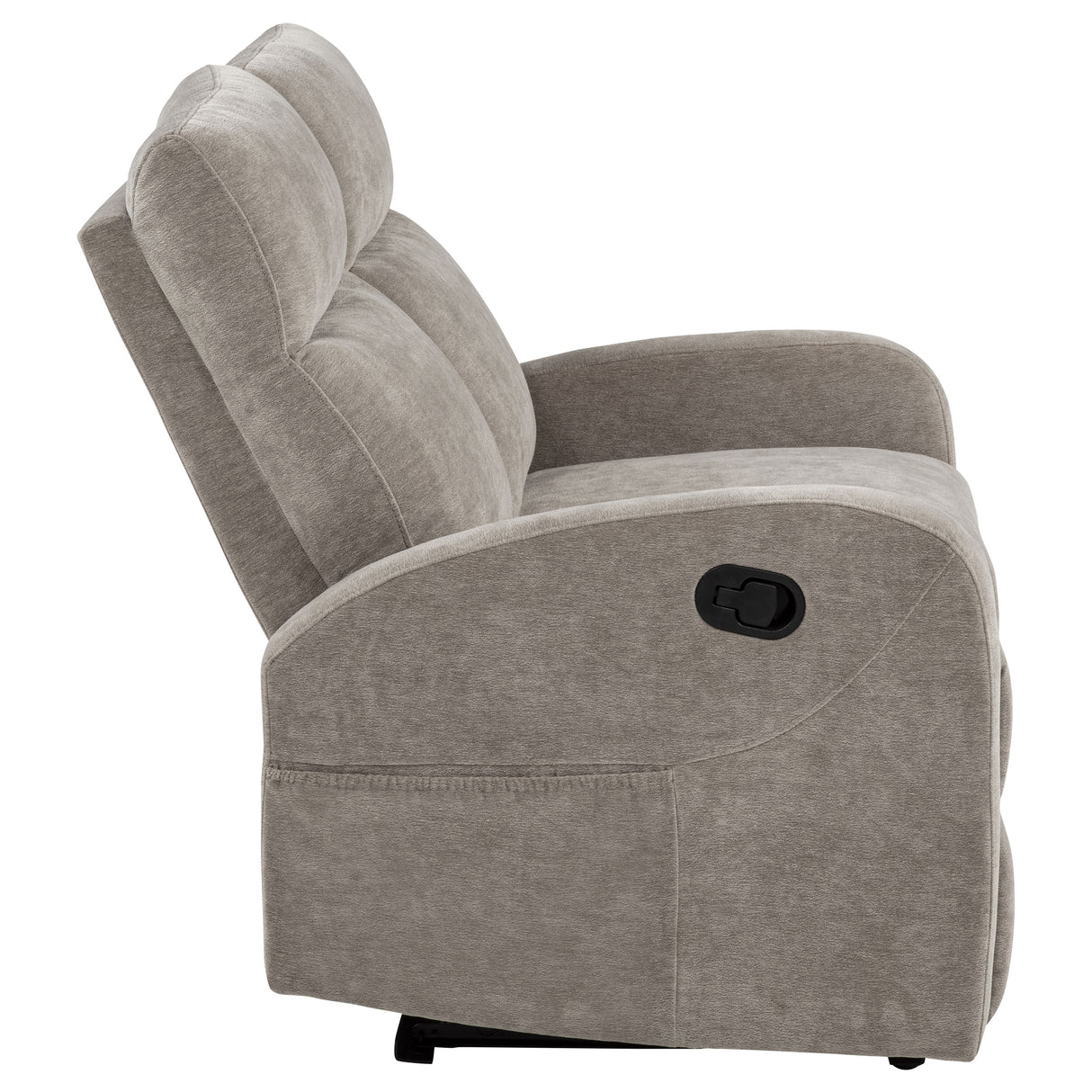 Hamilton Chenille Upholstered Manual Reclining Loveseat Sand by Coaster at Eve Furniture