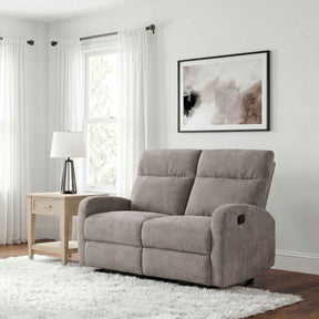 Hamilton Chenille Upholstered Manual Reclining Loveseat Sand by Coaster at Eve Furniture