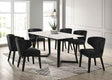 Hamilton Black 7-Piece Dining Room Set by Happy Homes at Eve Furniture