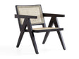 Hamlet Accent Chair in Black and Natural Cane by Manhattan Comfort at Eve Furniture