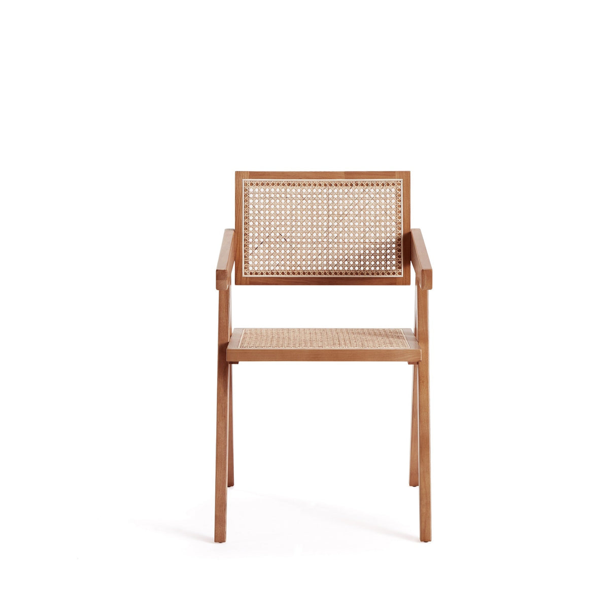 Hamlet Dining Arm Chair in Nature Cane by Manhattan Comfort at Eve Furniture