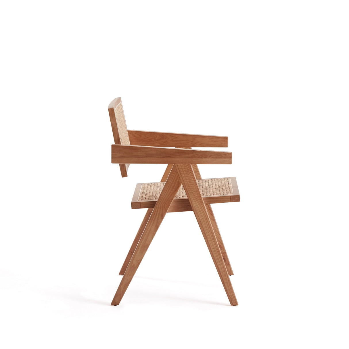 Hamlet Dining Arm Chair in Nature Cane by Manhattan Comfort at Eve Furniture