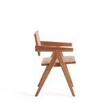 Hamlet Dining Arm Chair in Nature Cane by Manhattan Comfort at Eve Furniture