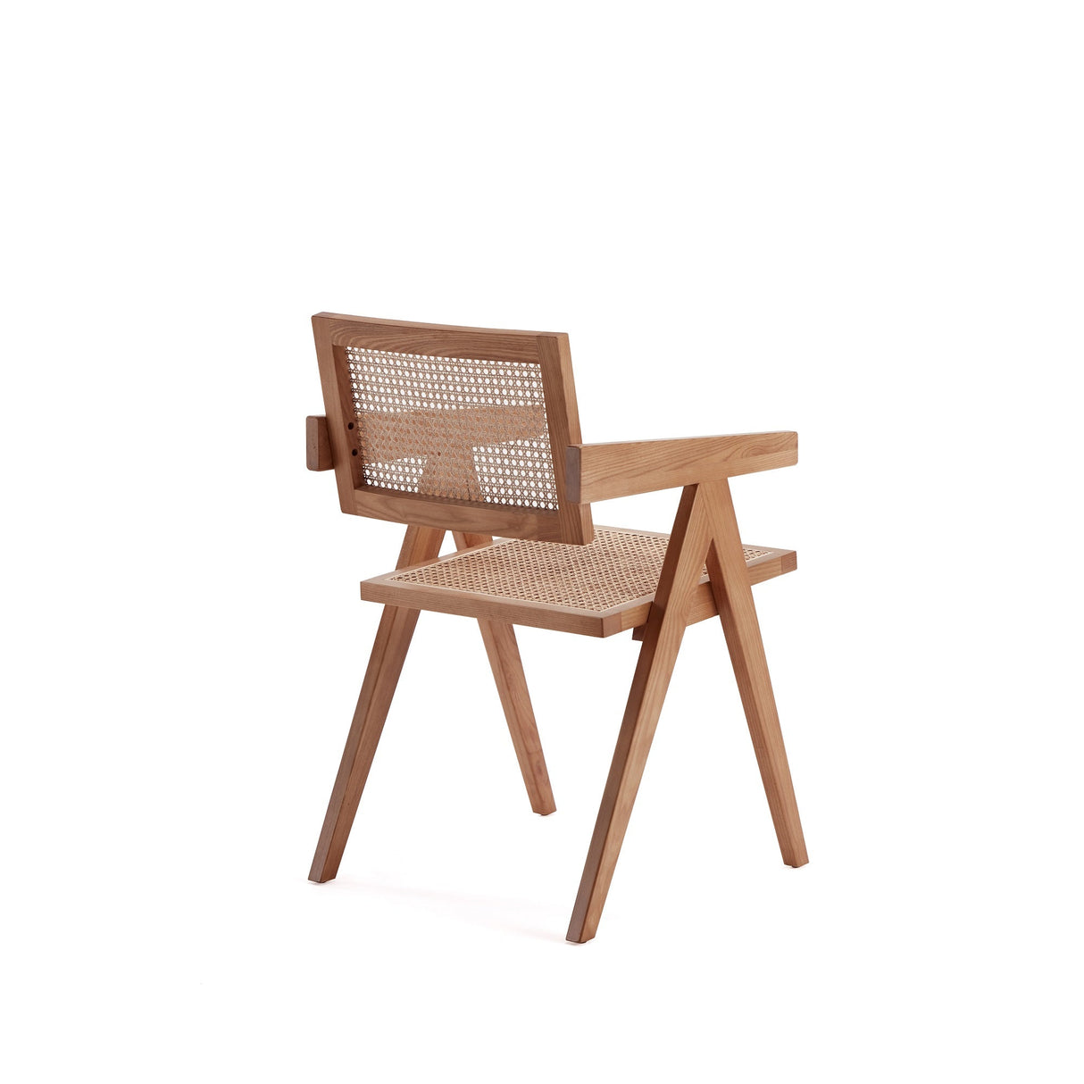 Hamlet Dining Arm Chair in Nature Cane by Manhattan Comfort at Eve Furniture