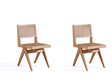 Hamlet Dining Chair in Nature Cane (set of 2) by Manhattan Comfort at Eve Furniture