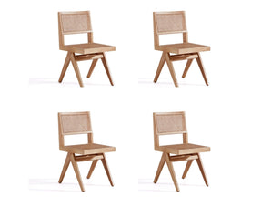 Hamlet Dining Chair in Nature Cane (set of 4) by Manhattan Comfort at Eve Furniture