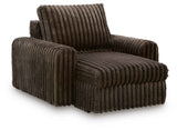 HamlinBay Chocolate Power Gliding Chaise by Ashley at Eve Furniture