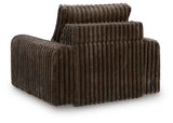 HamlinBay Chocolate Power Gliding Chaise by Ashley at Eve Furniture