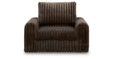 HamlinBay Chocolate Power Gliding Chaise by Ashley at Eve Furniture