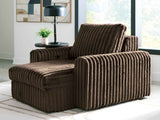 HamlinBay Chocolate Power Gliding Chaise by Ashley at Eve Furniture