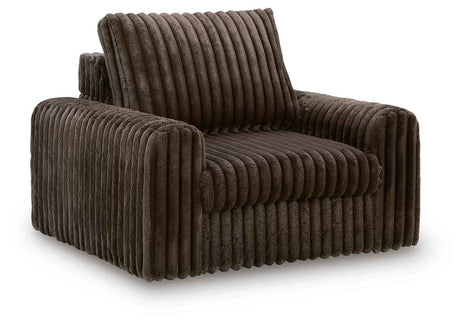 HamlinBay Chocolate Power Gliding Chaise by Ashley at Eve Furniture