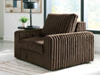 HamlinBay Chocolate Power Gliding Chaise by Ashley at Eve Furniture