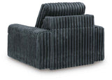 HamlinBay Gunmetal Power Gliding Chaise by Ashley at Eve Furniture
