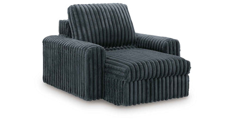HamlinBay Gunmetal Power Gliding Chaise by Ashley at Eve Furniture