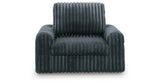 HamlinBay Gunmetal Power Gliding Chaise by Ashley at Eve Furniture