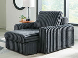 HamlinBay Gunmetal Power Gliding Chaise by Ashley at Eve Furniture