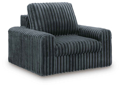 HamlinBay Gunmetal Power Gliding Chaise by Ashley at Eve Furniture
