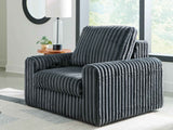 HamlinBay Gunmetal Power Gliding Chaise by Ashley at Eve Furniture