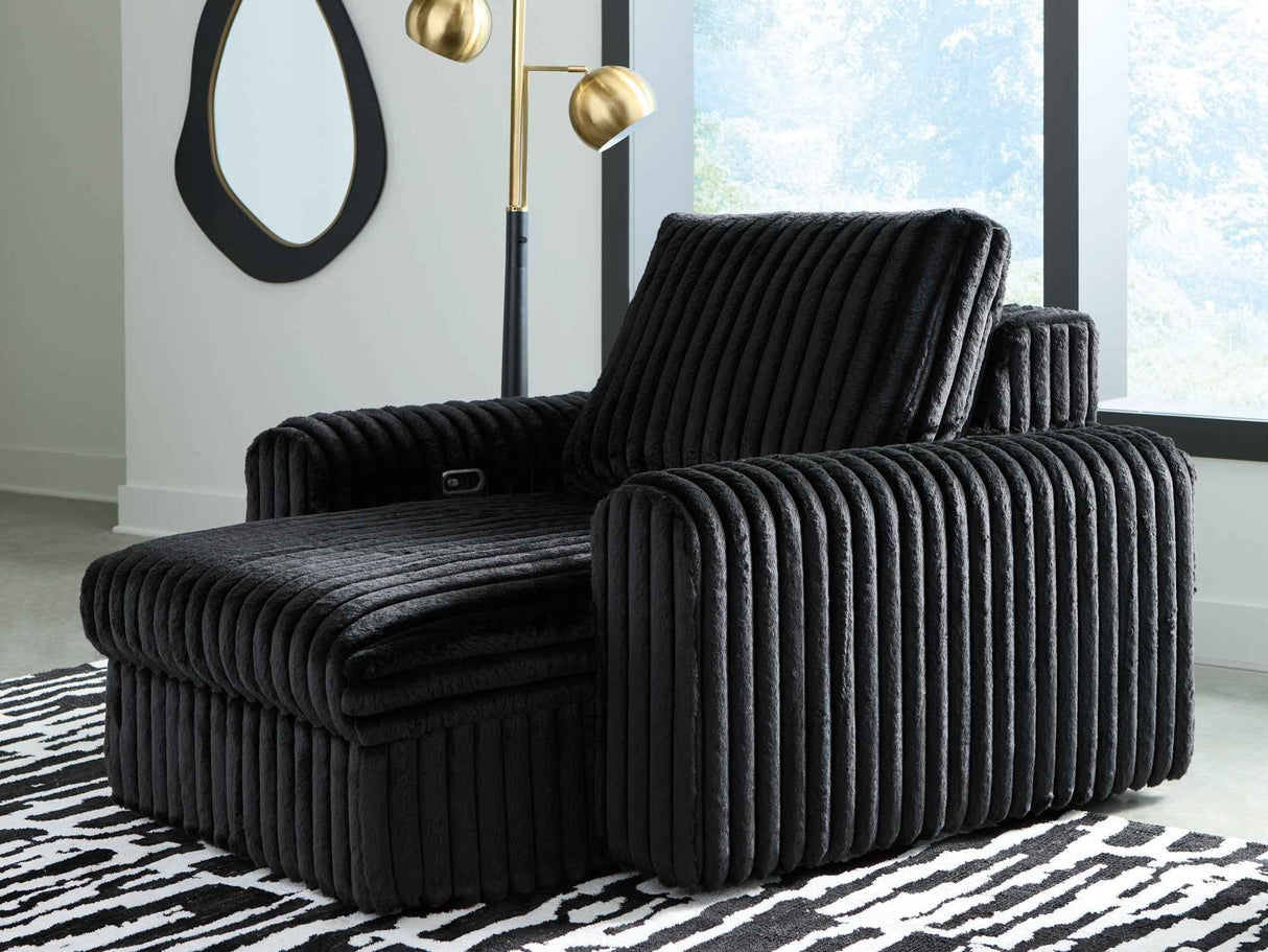HamlinBay Onyx Power Gliding Chaise by Ashley at Eve Furniture