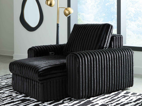 HamlinBay Onyx Power Gliding Chaise by Ashley at Eve Furniture